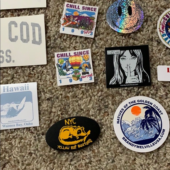 60 BRANDY MELVILLE STICKERS - Picture 6 of 6